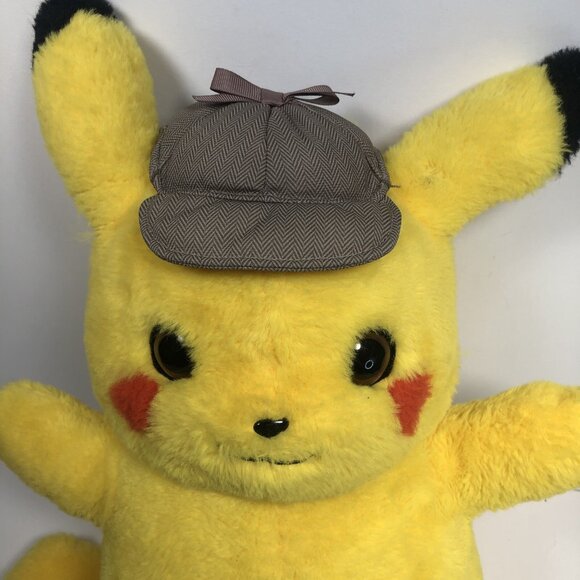 Pokemon DETECTIVE PIKACHU 14” Plush Stuffed Toy by Wicked Cool Toys - Picture 3 of 7